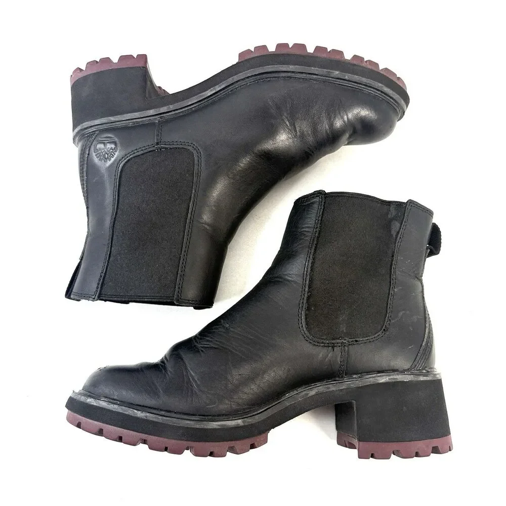Timberland black leather